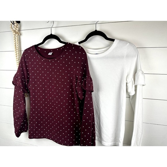 Pre-Loved Old Navy long ruffle sleeve detail BUNDLE S/M - Picture 2 of 9